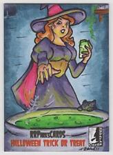 Halloween Edition Kickstarter 2021 RRParks. Jamie Hitchcock Witch Sketch Card picture