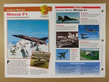 DASSAULT Breguet Mirage F1 Aircraft specs photos 1997 info sheet picture