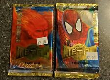 1995 FLEER MARVEL METAL INAUGURAL EDITION TRADING CARD 2 PACKS FACTORY SEALED picture