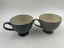 Signature Ceramic 14oz Darker Gray Footed Coffee Mug CC02B06015 picture