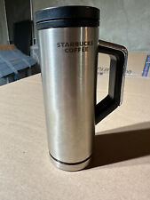 Starbucks 2009 Stainless Steel Double Wall Tumbler 16 oz. Wood Grain Accents picture
