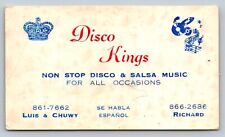Vintage Business Card Disco Kings Disco Salsa San Diego ? Los Angeles ? picture