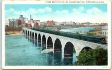 Postcard - Stone Arch Bridge & Milling Section, Minneapolis, Minnesota, USA picture