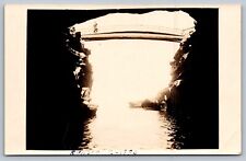 1931 two RPPCS ANNETTE KELLERMAN on bridge before jump SUNSET CLIFFS SAN DIEGO picture