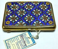 Antique Russian Imperial Silver And Enamel Cigarette Case 830 sample 191 grams picture