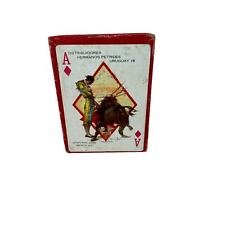 Vintage Distribuidores Hermanos Petrides Uruguay Bullfighter Playing Cards  picture