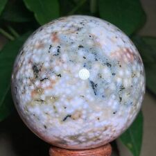 TopNatural Ocean Jasper Sphere Quartz Crystal Ball Specimen Energy Stone picture