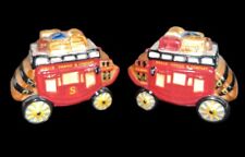 Wells Fargo 2005 Stage Coach Collectible Souvenir Salt and Pepper Shakers Small picture