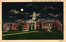 1948 University of Omaha Nebraska Vintage Postcard picture
