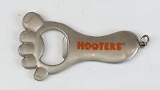 Vintage Hooters Silver Foot Keychain Bottle Opener picture