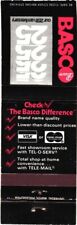 Basco, Check The Basco Difference, 25th Anniversary, Vintage Matchbook Cover picture