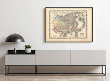 1858 Map| China| China Map Size: 18 inches x 24 inches |Fits 18x24 size frame (o picture