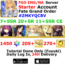 [ENG/NA][INST] FGO / Fate Grand Order Starter Account 7+SSR 200+Tix 1480+SQ #ZMK picture