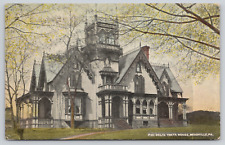 Postcard Meadville, Pennsylvania, Phi Delta Theta House, Allegheny College A87 picture