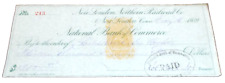 JULY 1869 NEW LONDON NORTHERN COMPANY CHECK #243 CENTRAL VERMONT picture