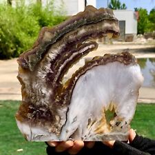 3.16LB Natural super fluorite slab with pyrite Crystal stone specimens cure picture