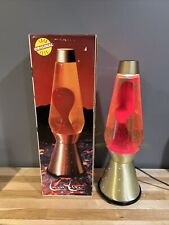 Vintage 70s Lava Lamp Starlight Red Wax Underwriters Labs Tested W/boxSEE VIDEO picture