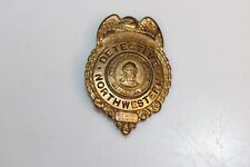 Obsolete Private detective Badge Vintage Northwestern Washington Art Burnside picture