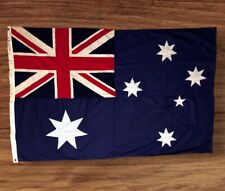 Vintage Bulldog Australia Flag Huge 4FT X 6FT Rare 100% Cotton Bunting Dettra picture