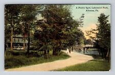 Altoona PA-Pennsylvania, Pretty Spot, Lakemont Park, Scenic, Vintage Postcard picture