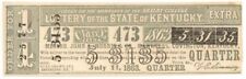 1863 dated Lottery Ticket - Covington, Kentucky - Americana - Miscellaneous picture