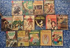 1950s-60s Lot 15 Dell Comic Books Most 10 Cents, Tarzan, Gunsmoke Tv Fairytale picture