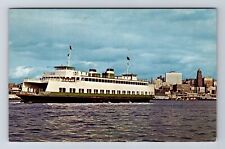 WA-Washington, M.V. Tillikum, Washington State Ferry, Vintage Souvenir Postcard picture