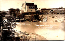 RPPC Real  Photo Postcard Shady Bend, Kansas Shady-Bend Mill and Elevator Flour picture