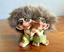 Norway Original Nyform Troll Handmade Couple Ole and Lena - Troll Lovers Vintage picture