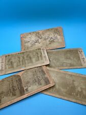 1890's-1900's Stereoview Cards Images Lot Of 5 - Vatican, Venice, Fox, People picture