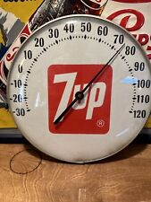 AUTHENTIC & ORIGINAL ''7UP GLASS FACED THERM'' THERM WORKS 12 INCH picture