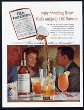 1959 OLD FORESTER Bourbon Whisky Ad Cocktail Time Brown Forman Distillers picture