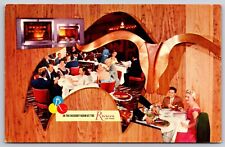 The Riviera Hotel Chicory Dining Room Las Vegas Nevada Chrome Postcard picture