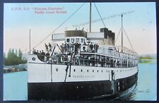 Vintage Postcard CPR S.S. Steamship PRINCESS CHARLOTTE Pacific Coast Service  picture