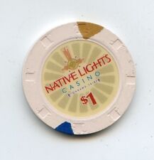 1.00 Chip from the Native Lights Casino Newkirk Oklahoma H&C picture