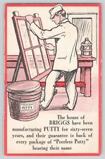 Trade Card Massachusetts Boston AD Briggs Peerless Putty Vintage Antique Scarce picture