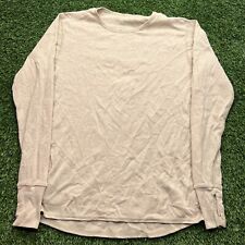 Peckham Undershirt Base Layer Flame Resistant Mens L Large Long Sleeve Beige picture