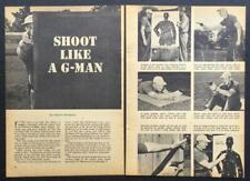 “Shoot Like a G-Man” 1953 pictorial F.B.I. Practical Pistol Course picture