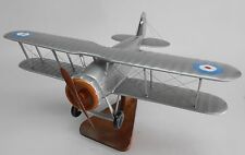 Gloster Gauntlet RAF WWI Fighter Airplane Desk Wood Model Small New picture