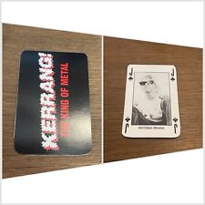 1993 Kerrang King of Metal Playing Cards Kurt Cobain Nirvana ROOKIE CARD RARE  picture