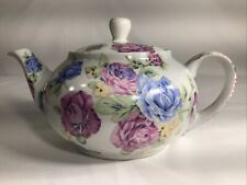 Tea Pot Vintage In Floral Pattern Flowers  picture
