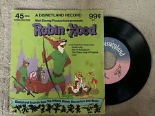 RARE Robin Hood Disneyland 7” Record 623 1975 45 RPM Disney LOOK picture