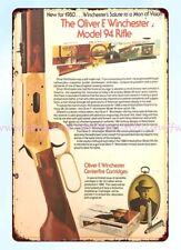 1980 Winchester Western Sporting Arms Gun Ammunition metal tin sign home & decor picture