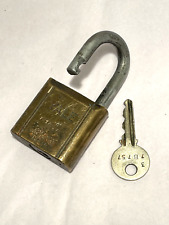 Vintage YALE (Made in USA) Padlock with Matching Key but Difficult to Open picture