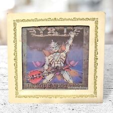 Vintage Y&T , IN ROCK WE TRUST , Dave Meniketti, Carnival Mirror with frame - 6” picture