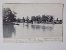 Bloomington, Illinois IL ~ Houghton's Lake from Dam 1905 UB b/w L723 picture