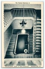 c1920's Stairway At Wickland Home Of Three Governors Bardstown Kentucky Postcard picture