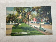 KINGSTON, NY New York Vintage Postcard - ACADEMY GREEN,  GOVERNOR CLINTON HOTEL picture
