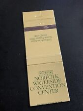 Matchbook Cover Norfolk Waterside Convention Centre Norfolk Virginia picture