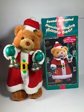 Vintage Sound Activated Dancing-Singing Santa Bear 16 in. picture